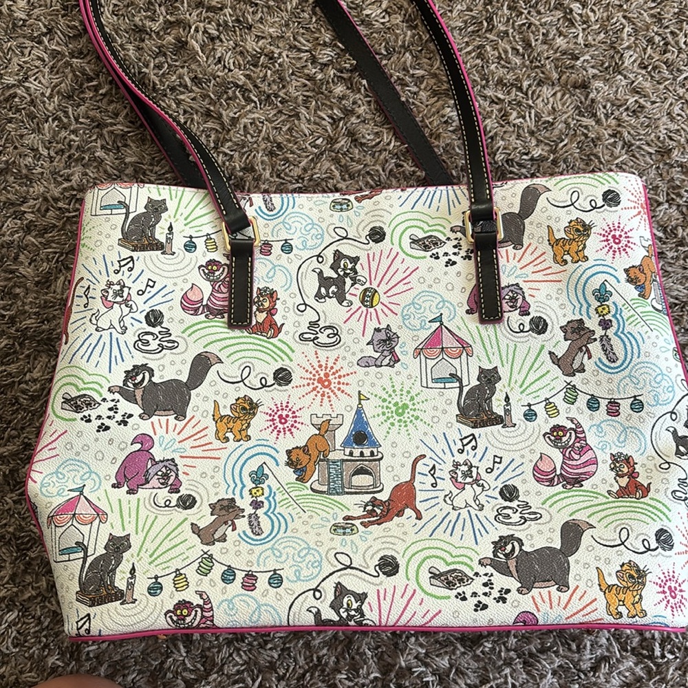 Dooney & Bourke White Artistic Print Tote - Picture 3 of 4